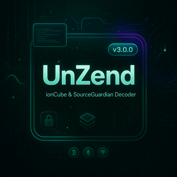 UnZend v3.0.0 – ionCube Decoder & SourceGuardian Decoder